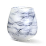 Terroso Vaas Arctic - Marmerglas - 21 cm - blauw en wit - Mooier Thuis