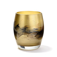 Terroso Geurkaars Goud - Marmerglas - 11 cm