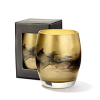 Terroso Geurkaars Goud - Marmerglas - 11 cm