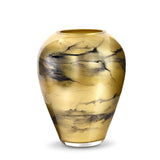 Terroso Vaas Goud - Marmerglas - 27 cm - Ø 20 cm - Mooier Thuis