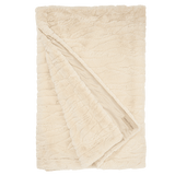 Winterhome luxe imitatiebont deken Fennec Ivory plaid/deken - beige - Mooier Thuis