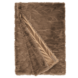 Winterhome luxe imitatiebont deken Fennec Mocca