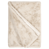 Winterhome luxe imitatiebont deken Guanaco Butter plaid/deken - beige - Mooier Thuis