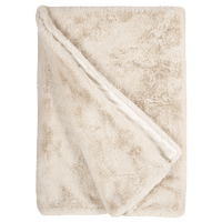 Winterhome luxe imitatiebont deken Guanaco Butter - Mooier Thuis
