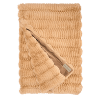 Winterhome luxe imitatiebont deken Owl Clay - Mooier Thuis