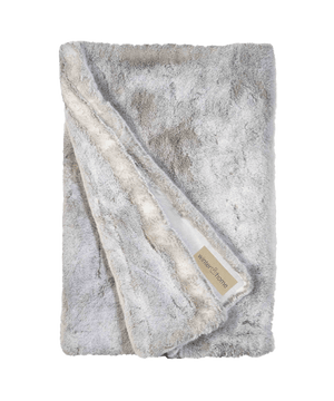 Winterhome Luxus-Kunstpelzdecke Silverwolf