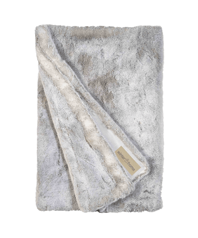 Winterhome luxe kunstbont deken Silverwolf