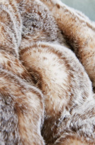 Winterhome Luxus-Kunstpelzdecke Tundrawolf