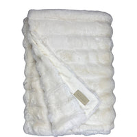 Winterhome luxe imitatiebont deken Arctic Fox Ivory - Mooier Thuis