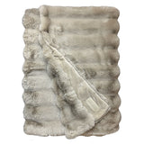 Winterhome luxe imitatiebont deken Arctic Fox Beige plaid/deken - 100% polyester - Mooier Thuis