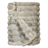 Winterhome luxe imitatiebont deken Arctic Fox Beige - Mooier Thuis