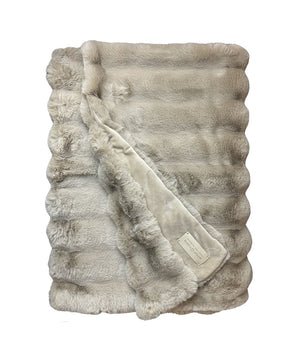 Winterhome Luxus-Kunstpelzdecke, Arctic Fox Beige