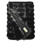 Winterhome luxe imitatiebont deken Arctic Fox Black plaid/deken - zwart - Mooier Thuis