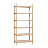 Grote boekenkast naturel open kast - naturel en bruin - Mooier Thuis