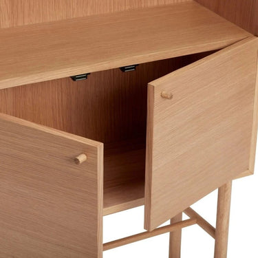 Boekenkast archief eikenfineer naturel