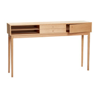 Collect consoletafel eiken naturel met lades