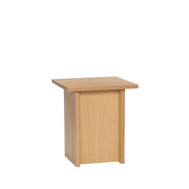 Rechte bijzettafel naturel
