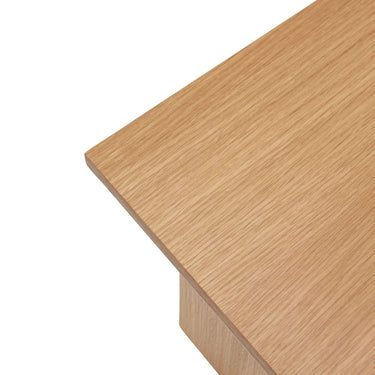 Rechte bijzettafel naturel