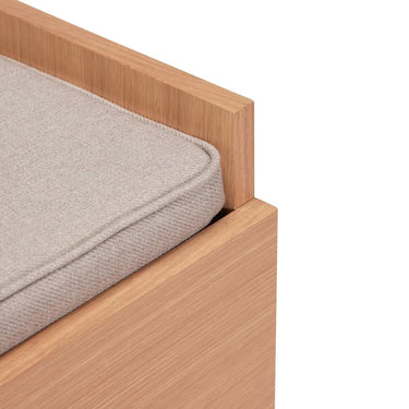 Forma Bank mit Stauraum Sand/Natur