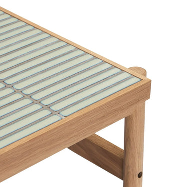 Bijzettafel met tegels Mint/Naturel