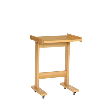 Less bijzettafel met wieltjes naturel