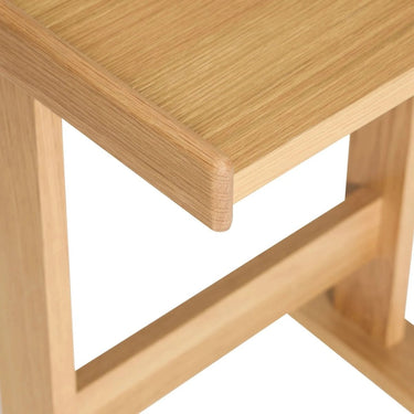 Less bijzettafel met wieltjes naturel