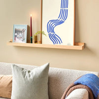 Folk wandplank groot naturel - afbeelding 2
