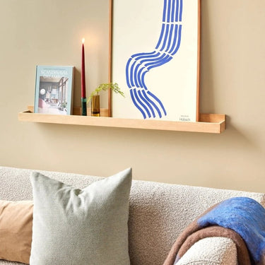 Folk wandplank groot naturel
