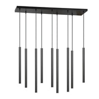 SELTER 9-lichts hanglamp - Zwart minimalistische buizen - Mooier Thuis