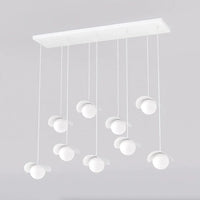 RITUAL 9-lichts hanglamp - Wit glas - Mooier Thuis
