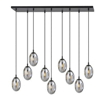 ASTRAL 9-lichts hanglamp - Smoked glas - Mooier Thuis