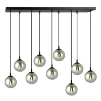 COSMO 9-lichts hanglamp - Smoked glas - Mooier Thuis