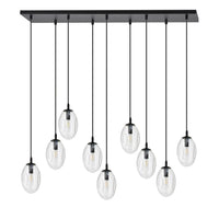 Emibig ASTRAL 9-lichts hanglamp - Helder glas
