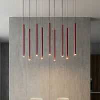 Selter hanglamp 9-lichts bordeaux