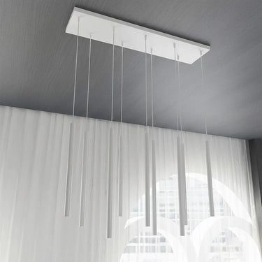 SELTER 9-lichts hanglamp - Wit frame