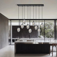 Emibig ASTRAL 9-lichts hanglamp - Smoked glas