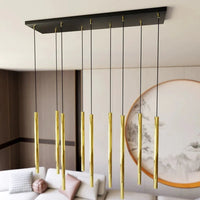 Emibig SELTZER 9-lichts hanglamp - Goud buizen - Mooier Thuis