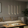 Selter hanglamp 9-lichts mokka hanglamp met buisvorm - 92 cm breed