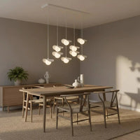 RITUAL 9-lichts hanglamp - Wit glas - afbeelding 2