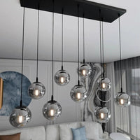 COSMO 9-lichts hanglamp - Smoked glas - afbeelding 2