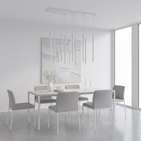 Selter hanglamp 9-lichts grijs