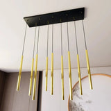 SELTZER 9-lichts hanglamp - Goud buizen hanglamp met buisvorm - afbeelding 5
