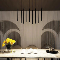 SELTER 9-lichts hanglamp - Zwart minimalistische buizen hanglamp met buisvorm - afbeelding 6