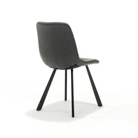 RV Design Eetkamerstoel Bari - Kunstleer Zwart