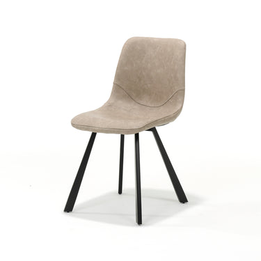 Eetkamerstoel Bari - Kunstleer Beige