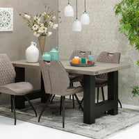 RV Design Eetkamerstoel Hardy - Stof Kiezel - Mooier Thuis