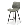 Barkruk Borgo - Stof Staalgrijs - 57 cm breed - Mooier Thuis