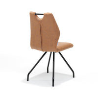 RV Design Eetkamerstoel Carlos - Stof Cognac