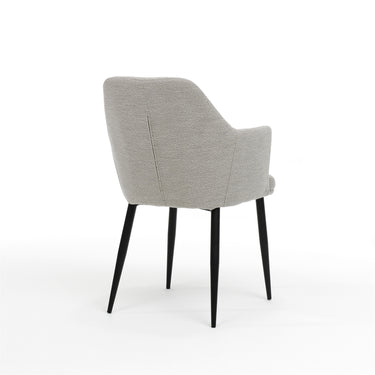 Eetkamerstoel Calvin - Vast - Bouclé Naturel