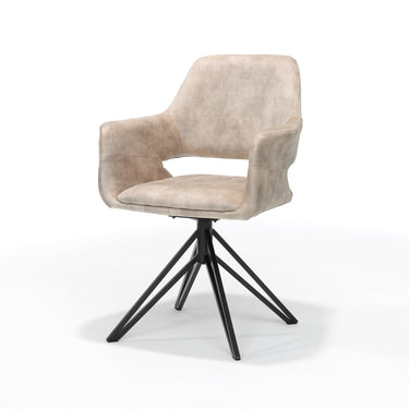 Eetkamerstoel Katy - Draaibaar - Velvet Beige